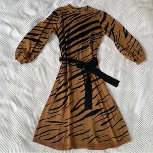 Who What Wear Zebra Print Sweater Dress